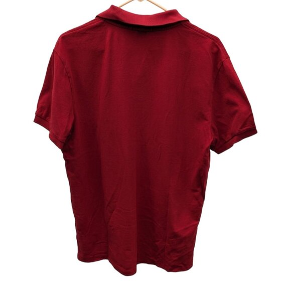 Ralph Lauren Rugby Skull and Crossbones Embroidered Polo Golf Shirt Red Large L - Picture 7 of 8